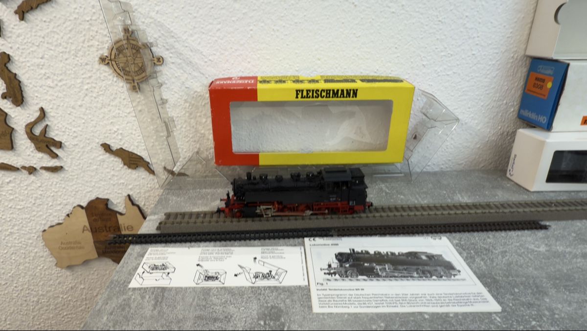 Fleischmann Modellini di ferrovie: Fleischmann Dampflokomotive BR 86 OVP H0 / DC – Usato da Schlieren venduto da rat_lq6b 5