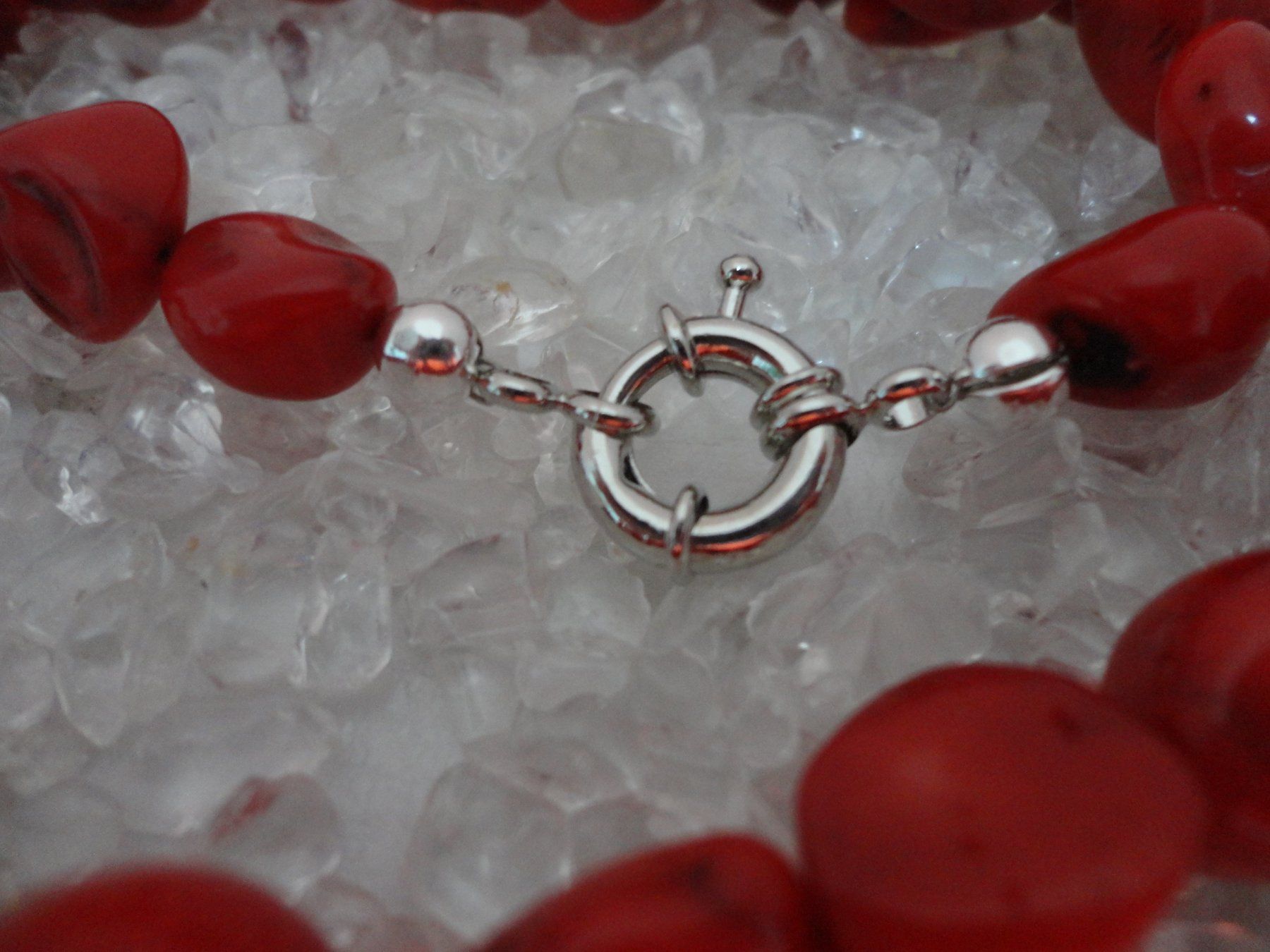 Catenine: Halskette - Korallen behandelt. – Nuovo (secondo la descrizione) da Biberist venduto da tl-schmuck 3