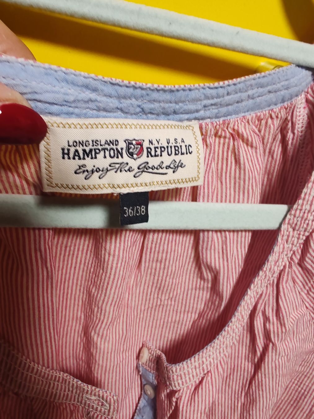 Camicette: Hampton Republic Bluse rot gestreift Grösse 36/38 – Usato da Untervaz venduto da DoniWii1985 1