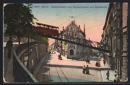 Zürich, Drahtseilbahn zum Polytechnikum
