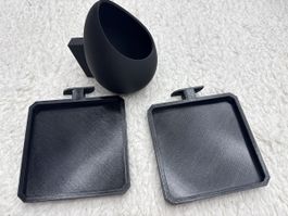 Étagère +vase pour panneaux acoustiques 3D noir !