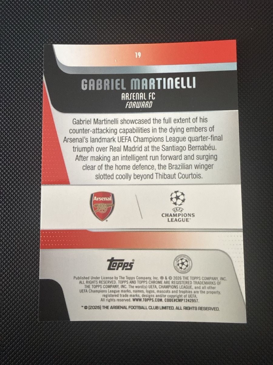 Topps Cartes à collectionner: Topps chrome Martinelli 13/150 – Neuf (Voir description) à La Chaux-de-Fonds par Chacha99 1