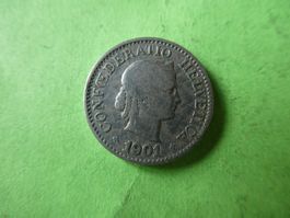 Schweiz 1901,  10 Rappen