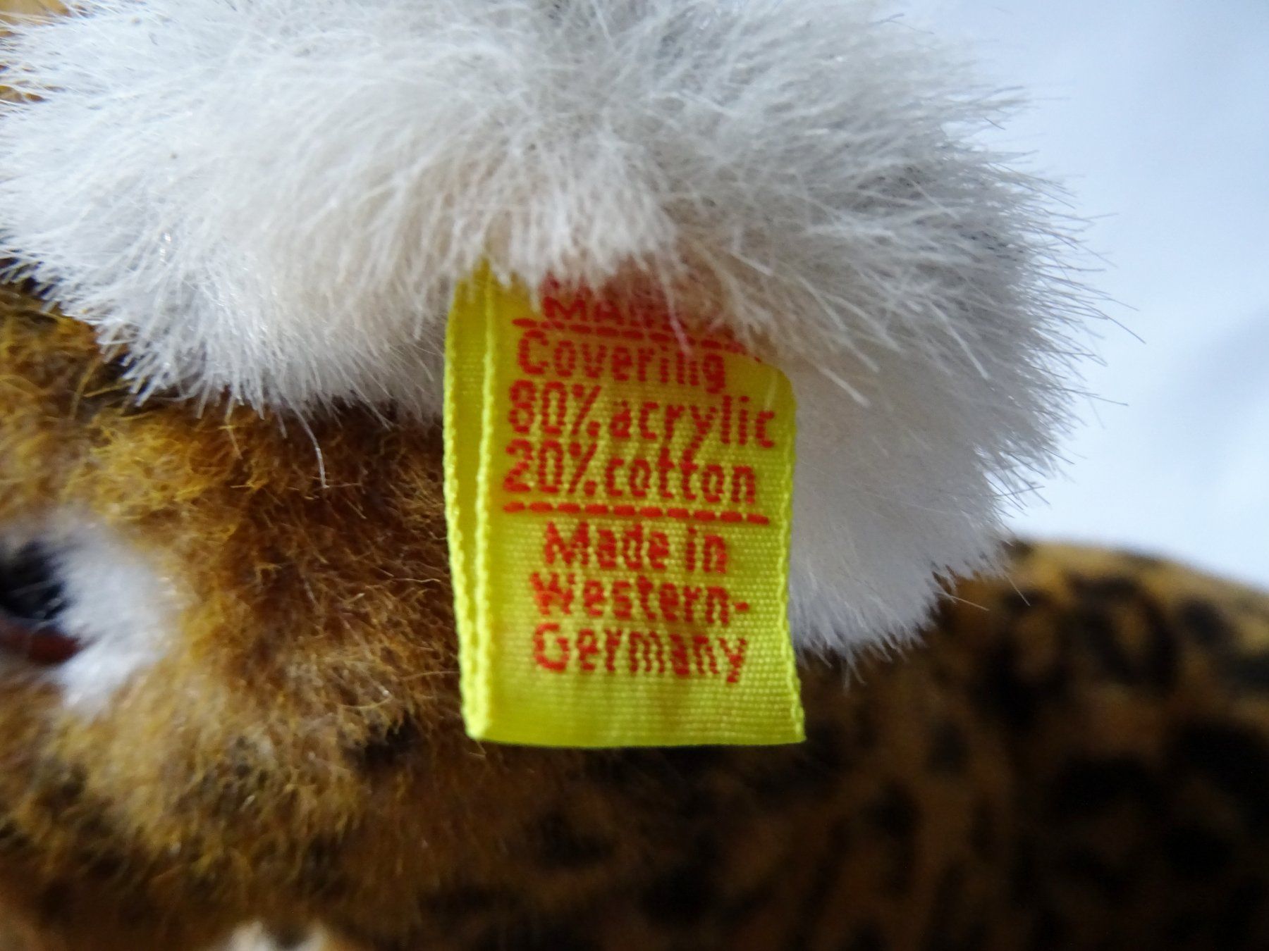 Steiff Giocattoli: Original Steiff Leopard, Made in West Germany ca. 1950er/196 – Usato da Lengnau BE venduto da Indian4 6