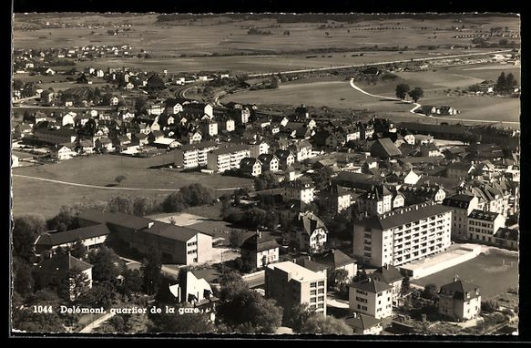Cartes postales: AK Delémont, Quartier de la gare – D'occasion à Berlin par bartko-reher