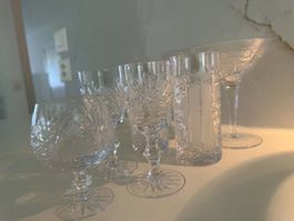 7 Gläser BOHEMIAN Crystal