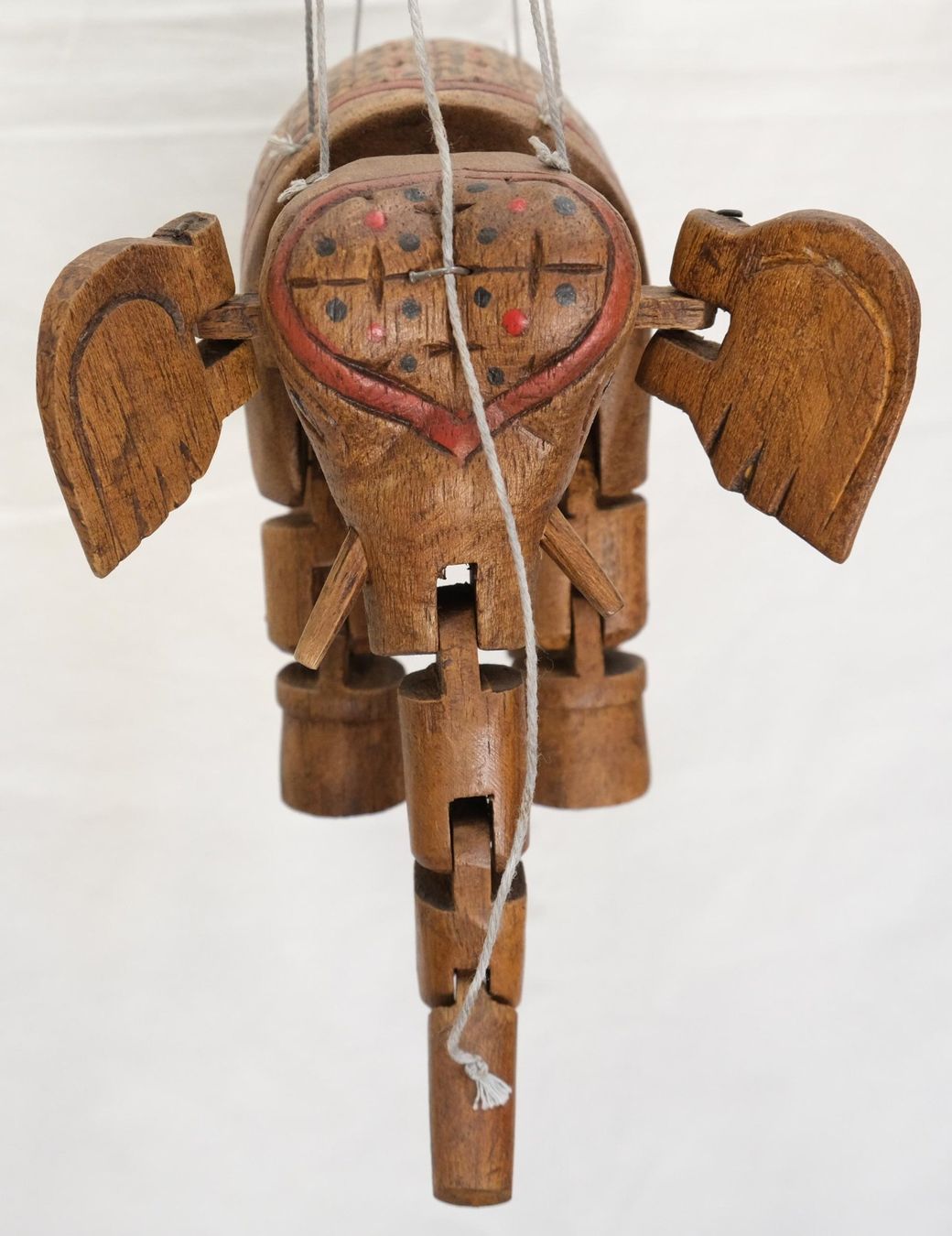 Statuette: Marionette Elefant aus Holz 18cm – Usato da Zürich venduto da Masala-Oase 4