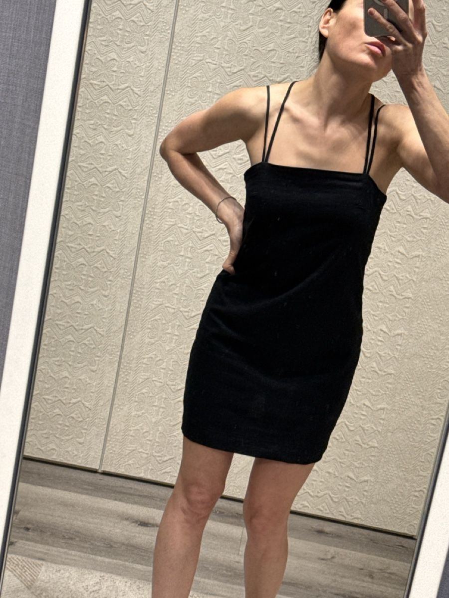 Vestiti: Black Mini Dress in linen 36 – Usato da Biel/Bienne venduto da TanyaM02 1
