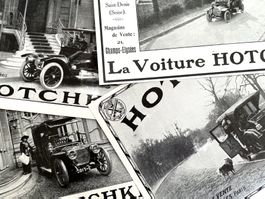 Hotchkiss Cars - 4 alte Werbungen /Anciennes publicités 1911