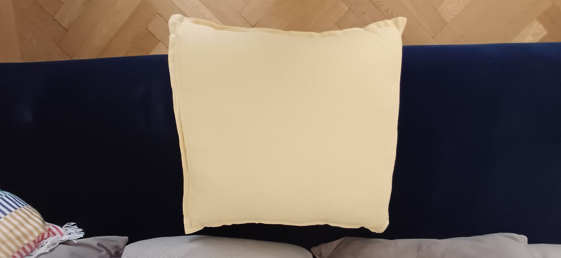 Maisons du monde Kissen: Coussin lin 45×45 – Neu (gemäss Beschreibung) aus Genève von njia