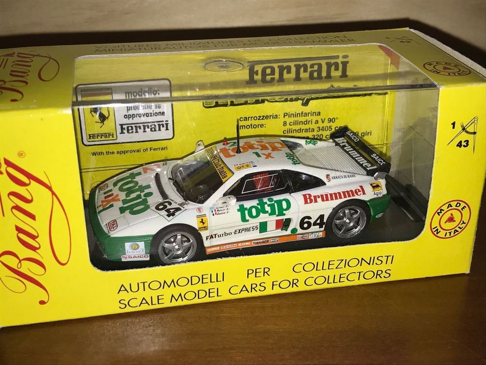 Ferrari 348 GT Competizione - 24h Du Mans 1994 - Ixo 1/43 (boîte Vitrine)