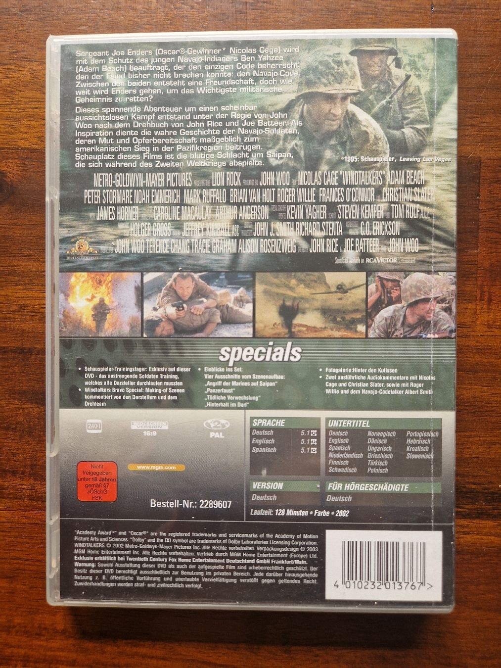 Alle DVDs: Windtalkers DVD – Gebraucht aus Emmenbrücke von alexa1983 1