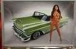 Blechschild-CHEVROLET CHEVY BEL AIR GRÜN