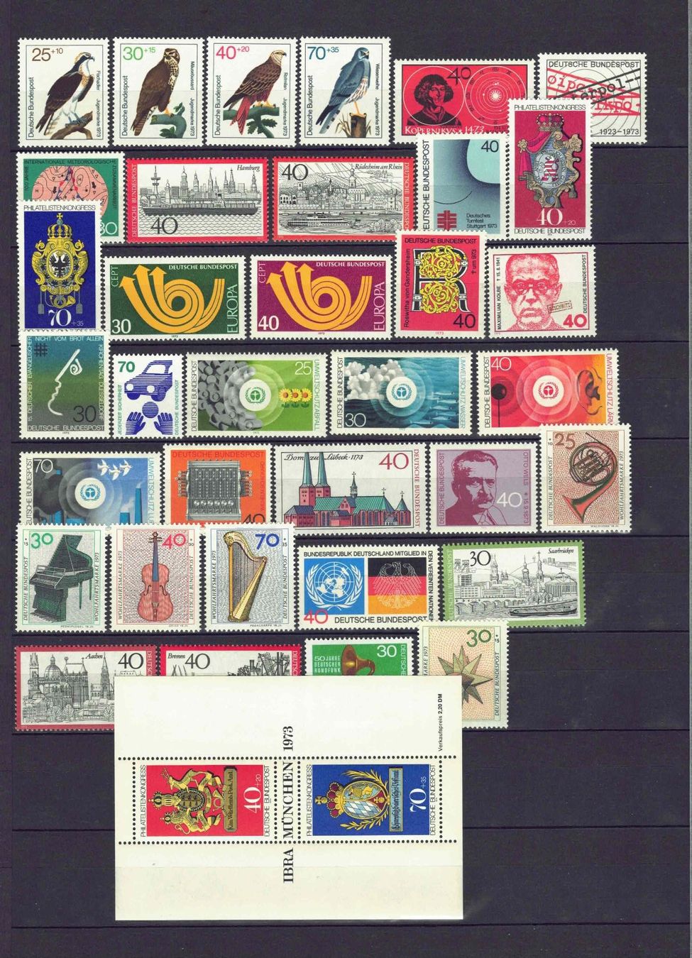 Tous les timbres: Deutschland 1973-1974 kompl postfr** – D'occasion à Basel par Pfefferschootte