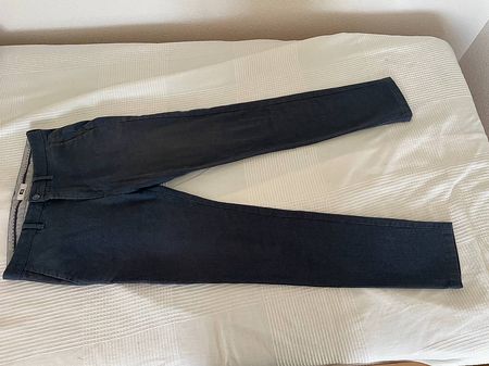 WE Fashion Hose W30 L32 Slim - Blau Dot - Chino