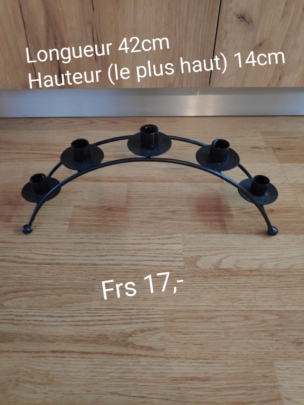 Portacandele: Bougeoirs en fer forgé – Usato da Couvet venduto da fat_kyl7 1