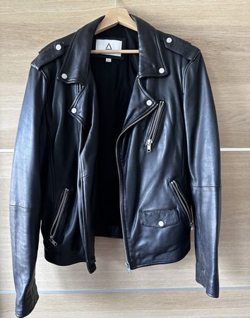Lederjacke Serge Pariente schwarz Grösse 2XL