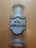 Alte Apothekerflasche "KAL. CARBON. PUR." 15cm Höhe