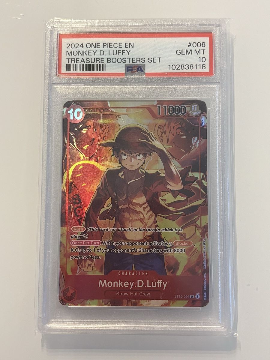 Bandai Carte collezionabili: One Piece TCG - Monkey.D.Luffy ST10-006 - GEM MT PSA 10 – Nuovo (secondo la descrizione) da Pieterlen venduto da Mira_o7