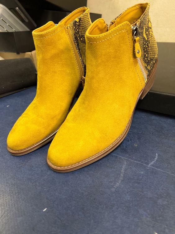 Damen Stiefeletten Catwalk gelb Grösse 39 (Gebraucht) in Rorschach