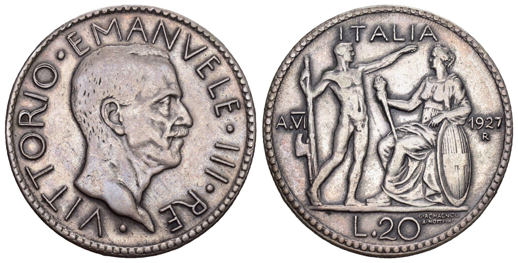 Toutes les monnaies: Italien 1927 – D'occasion à Bern par numismatictops