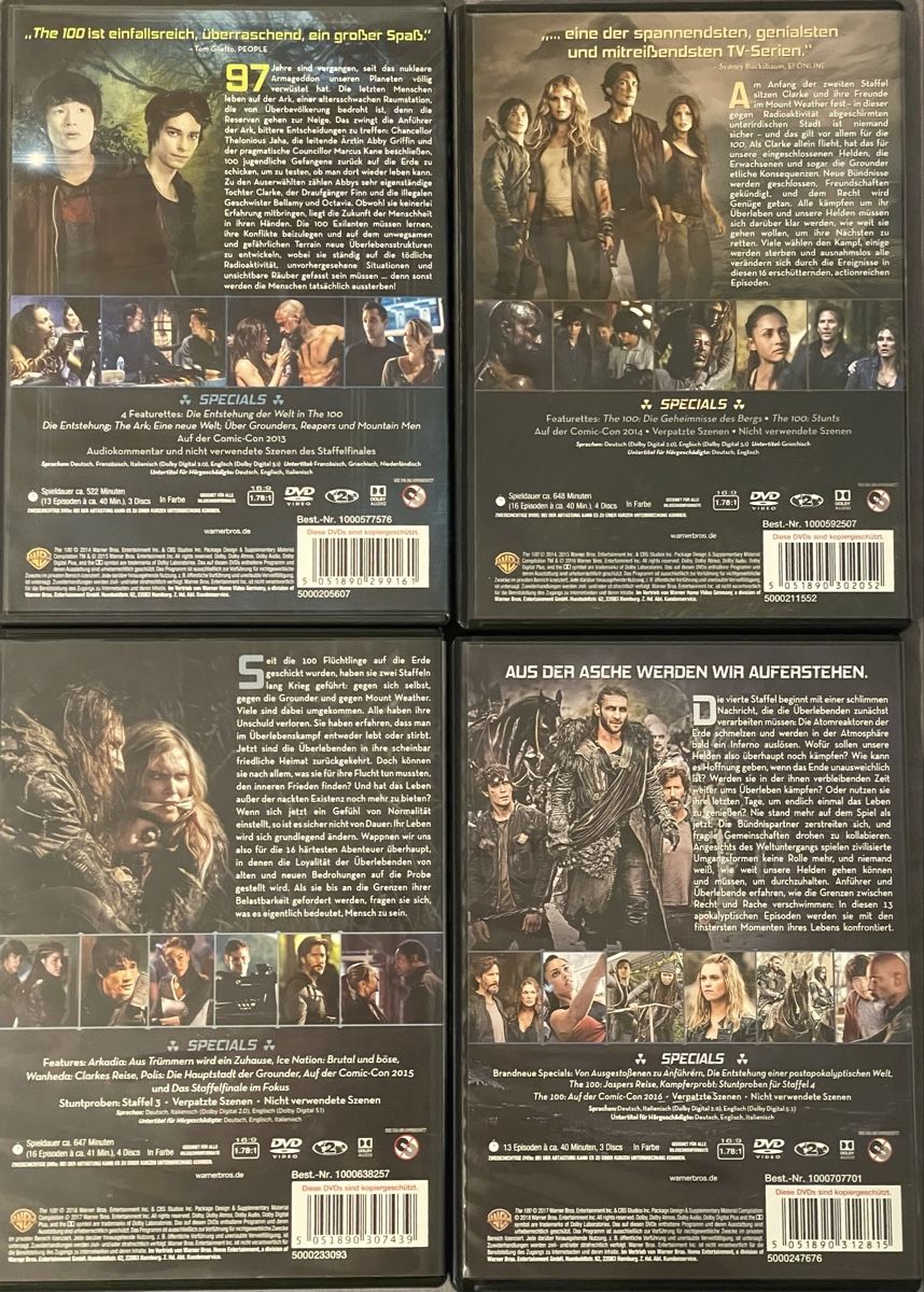 Tutti i DVDs: The 100 - Staffel 1-4 – Usato da Waldenburg venduto da Mimily33 1