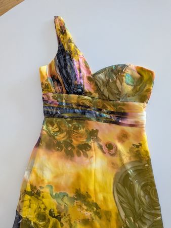 Buntes florales Abendkleid Gr. M