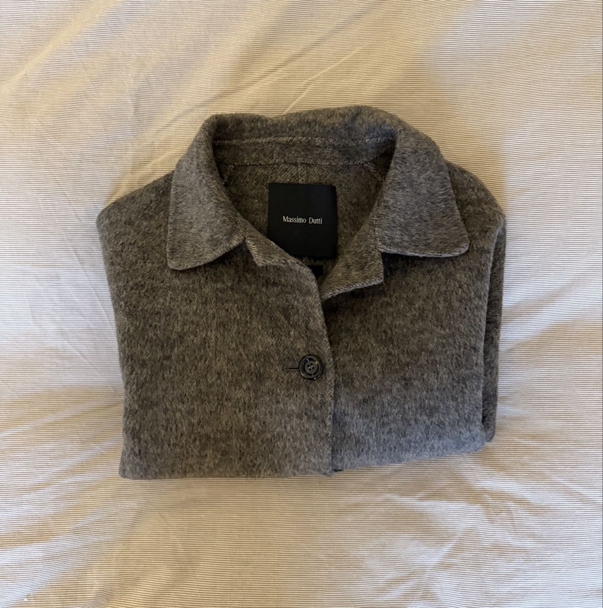 Massimo Dutti Mäntel: Massimo Dutti Short Coat, 75% Wool, Grey/ Brown, Size S – Neu (gemäss Beschreibung) aus Zürich von eri_88gt 1