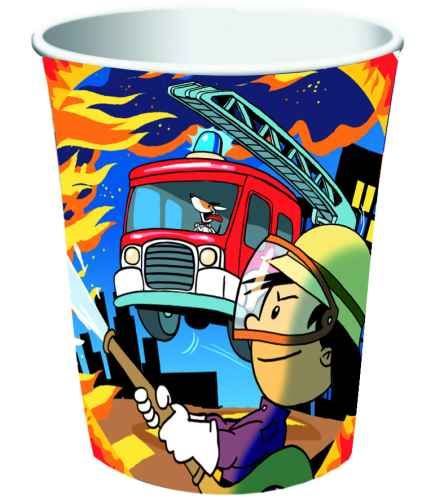 Tutte le decorazioni: Feuerwehr Flo / Pappbecher 0.25l – Nuovo e nell'imballaggio originale da Wetzikon ZH venduto da partyonlineshop
