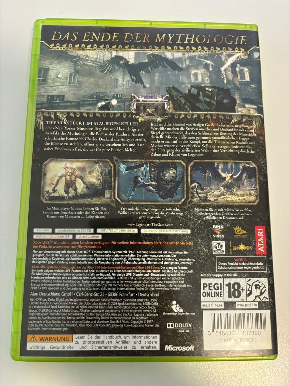 Giochi: Legendary (XBOX 360) – Usato da Herisau venduto da Seyashop1 2