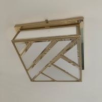 Italienische Mid-Century Deckenlampe aus Messing 70er Jahre