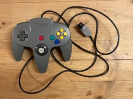 [N64] Controller für Nintendo 64 (Dunkelgrau / Anthrazit)