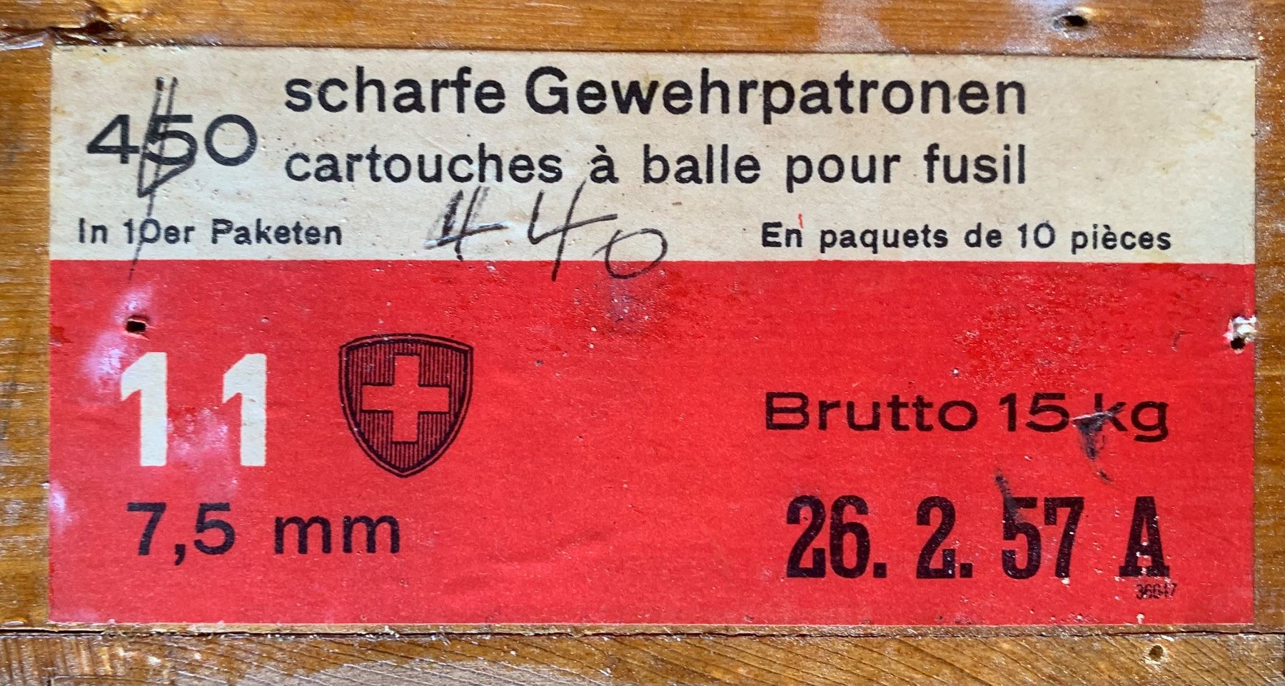Equipement & pcs de rechange: Munitionskiste der CH Armee – D'occasion à Goldingen par Bergler012 3