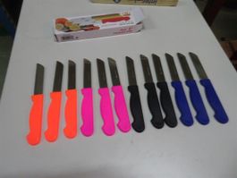 %12 neue Küchenmesser in div. Farben