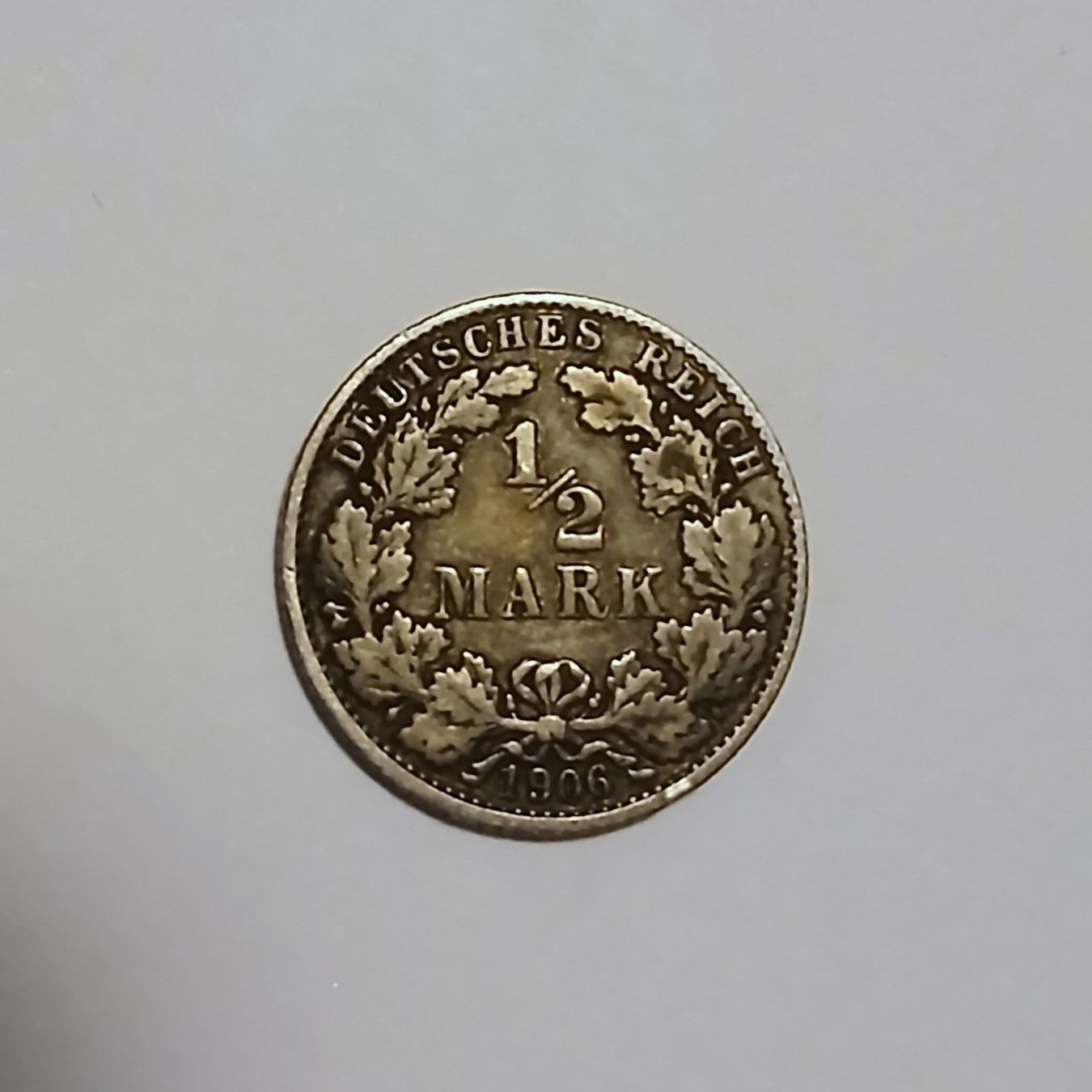 Alle Münzen: 1/2 Mark Deutsches Reich 1906 E – Gebraucht aus Lausanne von hdda
