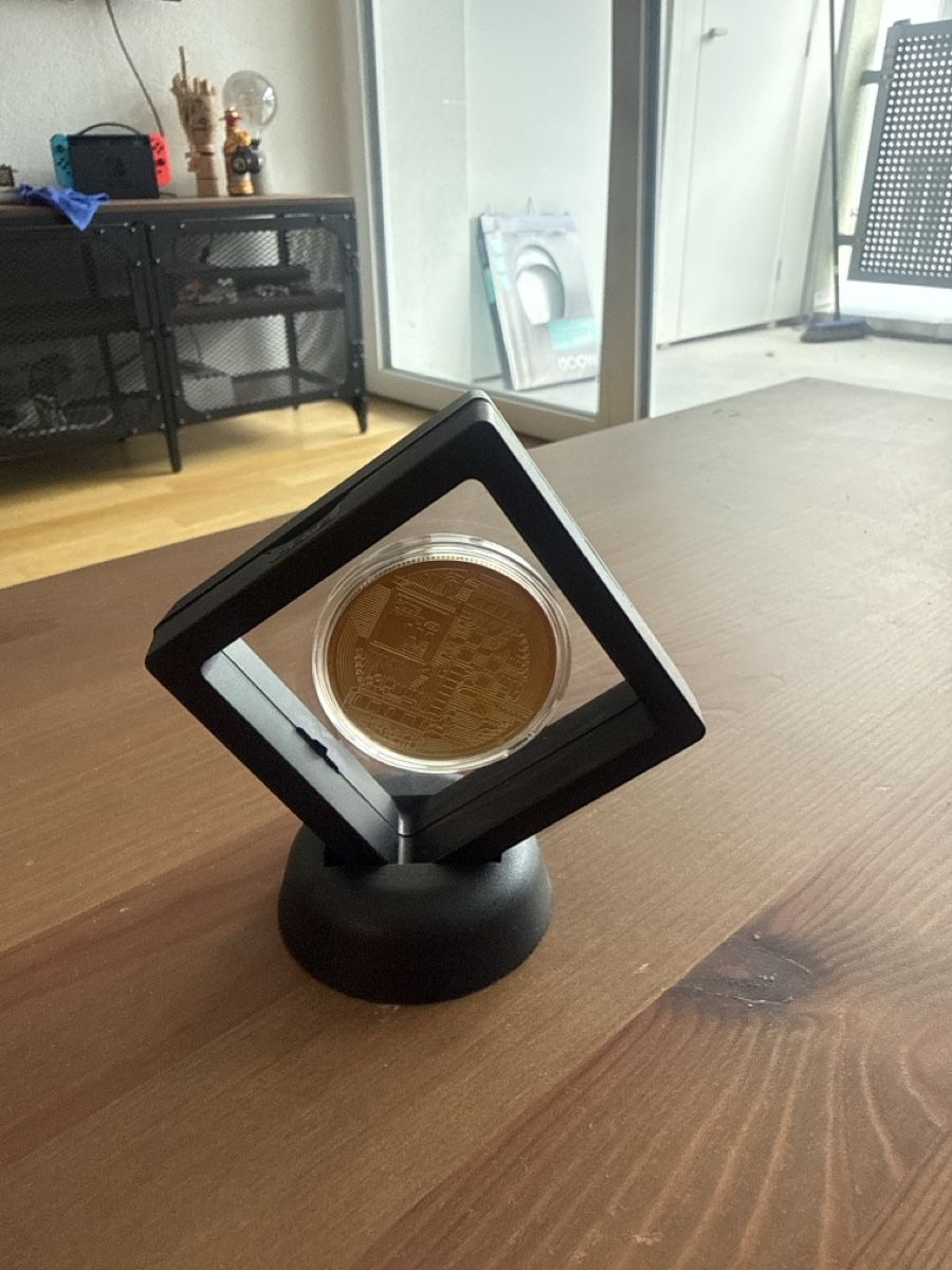 Medaglie: Bitcoin Medaille im Rahmen mit Ständer neu – Nuovo (secondo la descrizione) da Grenchen venduto da Leonardo29 1