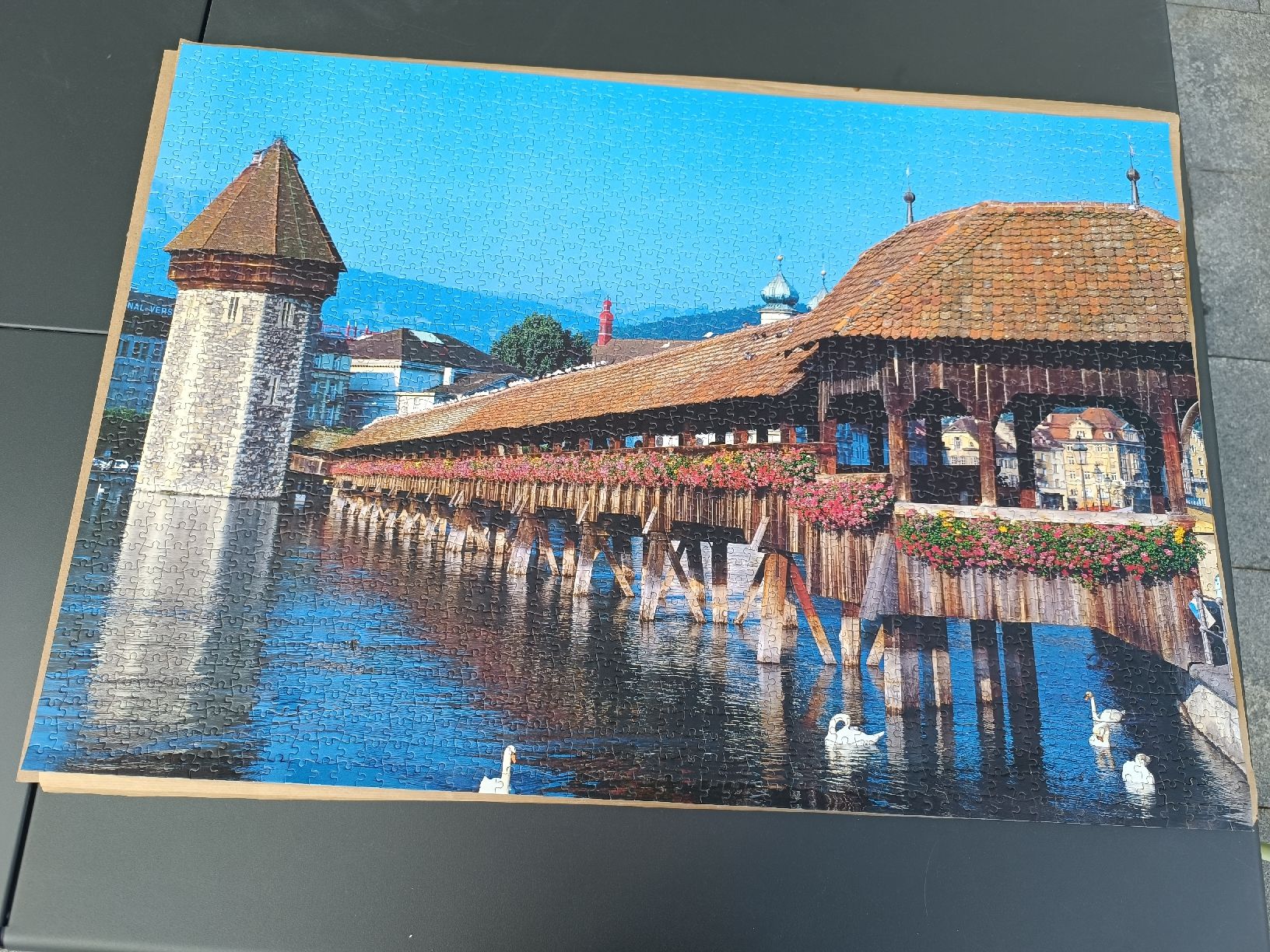 Clementoni Puzzle: 2000er Puzzle Kappelbrücke Luzern – Usato da Emmenbrücke venduto da prise81 1