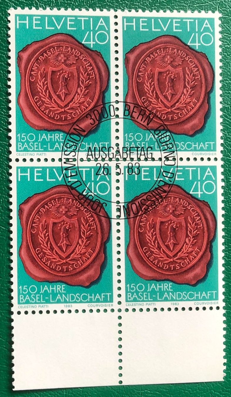Tutti i francobolli: 4 er Block Nr. 700 mit ETStempel Bern  – Usato da Aarau venduto da Billa007