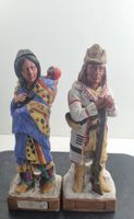 Zwei Flaschen Figuren Wild West Leere Likör  Flaschen
