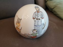 Porzellankugel Handbemahlen