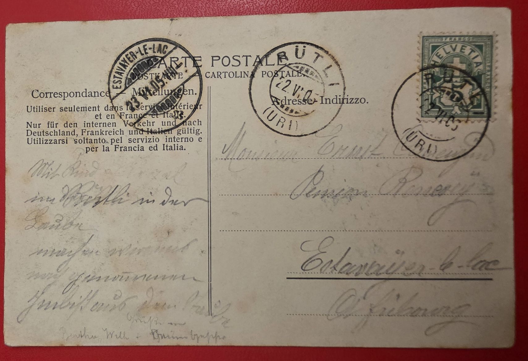 Cartoline postali: Ansichtskarte Rütlihauses – Usato da Bern venduto da Kocholo 1