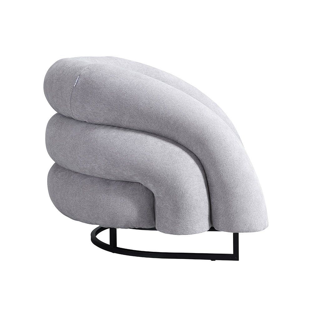 Poltrone: Premium Sessel CLARA Samtgewebe - Grau – Nuovo e nell'imballaggio originale da Wallenwil venduto da toesstal-vertrieb 4