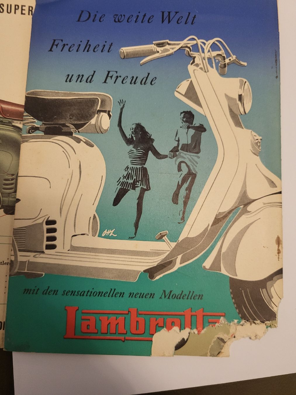 Lambretta Documenti: Prospekt Lambretta Roller Modell 1953  – Difettoso da nunningen venduto da mic_88k2 2