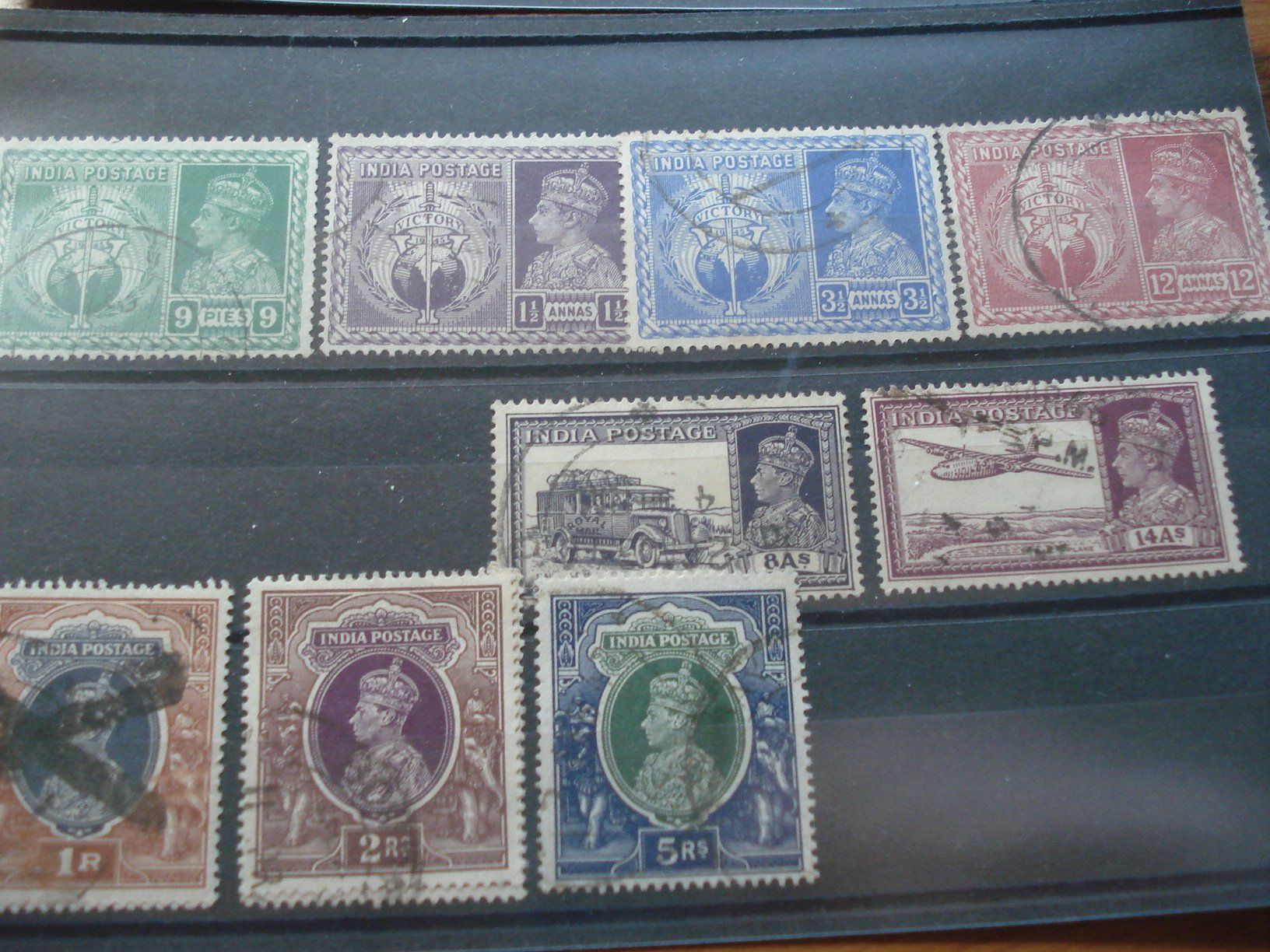 Alle Briefmarken: Lot alte Marken Indien – Gebraucht aus Niederwil AG von morostahu 1