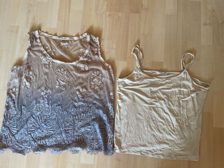 2 Damen Oberteile Punta Roma Grösse L/XL beige
