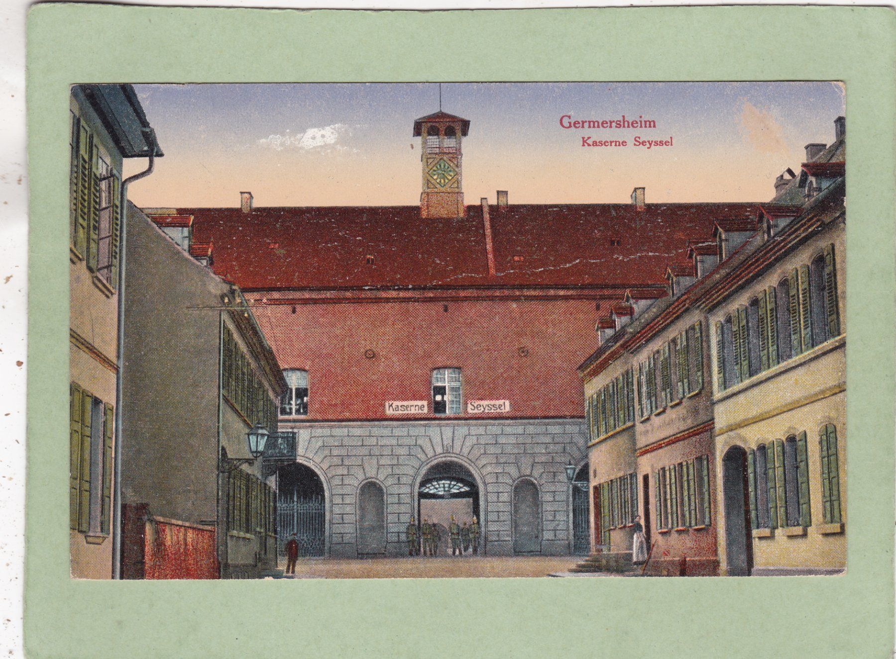 Cartoline postali: Deutschland Germersheim Kaserne Seyssel – Usato da Herisau venduto da Lisegrat2008