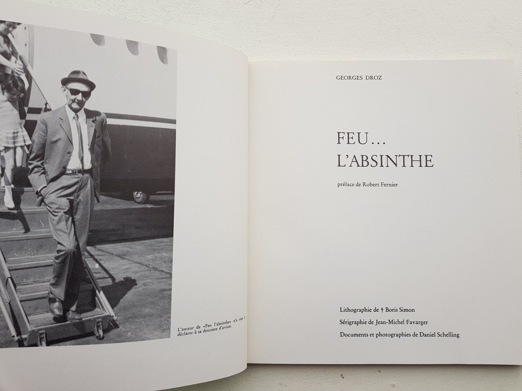 Libri: Feu... l'absinthe par Georges Droz – Nuovo (secondo la descrizione) da Lausanne venduto da LasloH 1