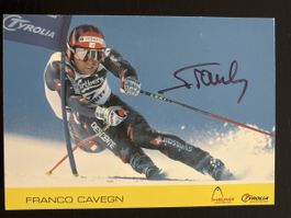 Franco Cavegn Autogrammkarte - Original Signatur!