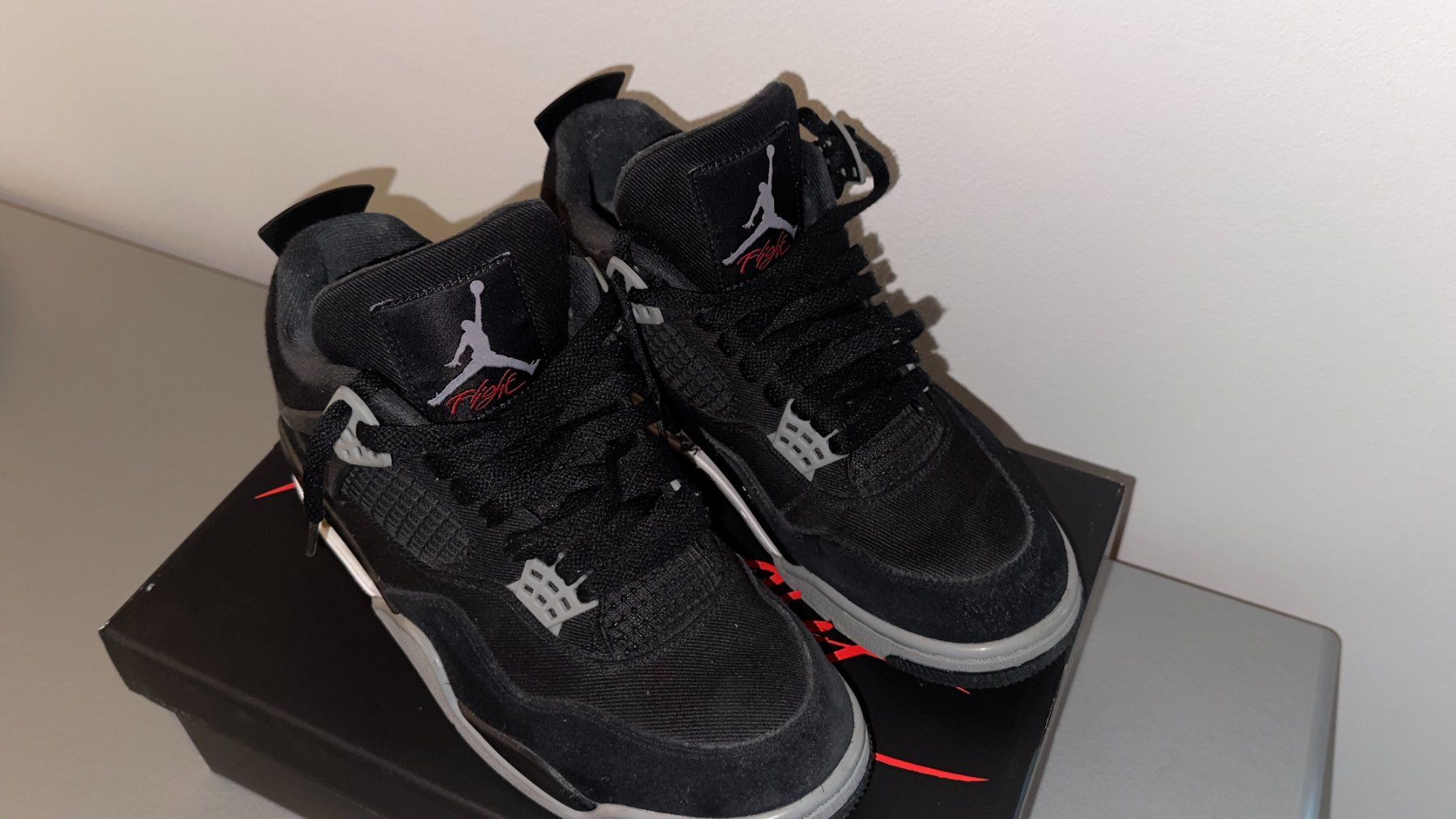 Jordan Herrenschuhe: Air Jordan 4 Retro SE Black Canvas – Gebraucht aus Thun von mas_p66x 1