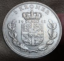 DÄNEMARK 5 KRONER 1961